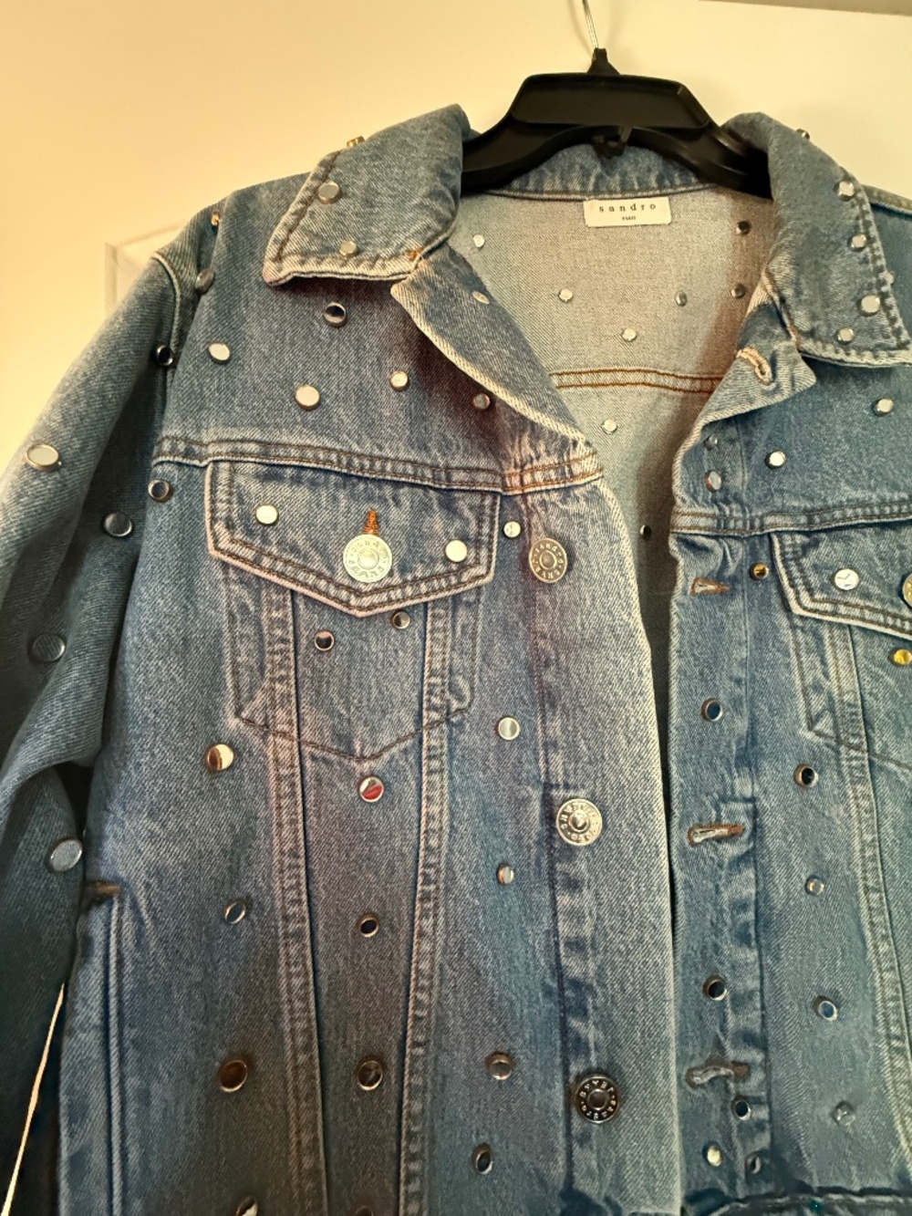 NWT Sandro Jean Jacket with Mirrors, size 38 (Medium)